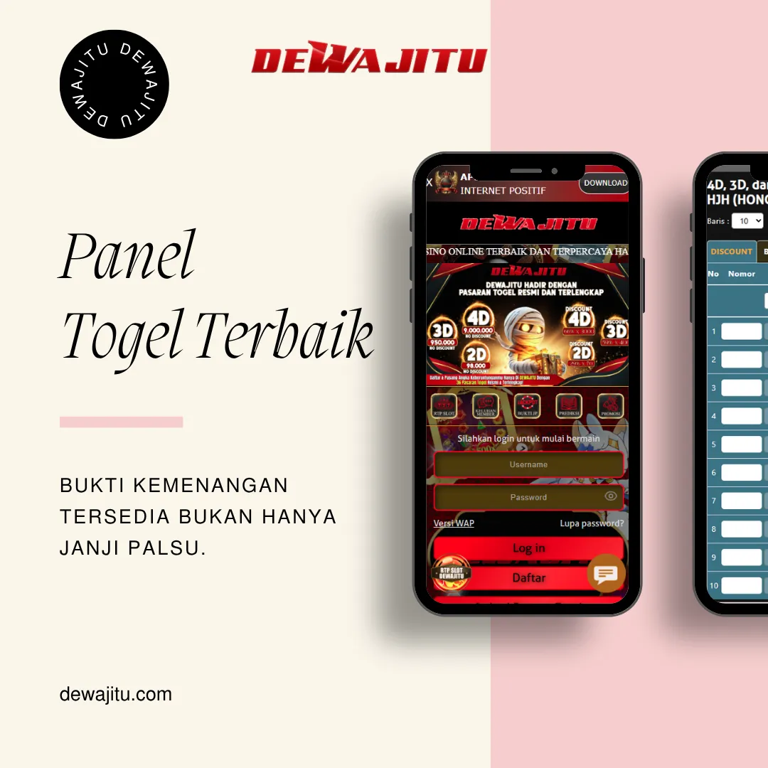 DEWAJITU 📂 Bandar Togel Resmi Hadiah 4D 9800× & Diskon 66% dengan Live Result HK